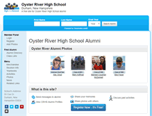 Tablet Screenshot of oysterriverhighschool.com